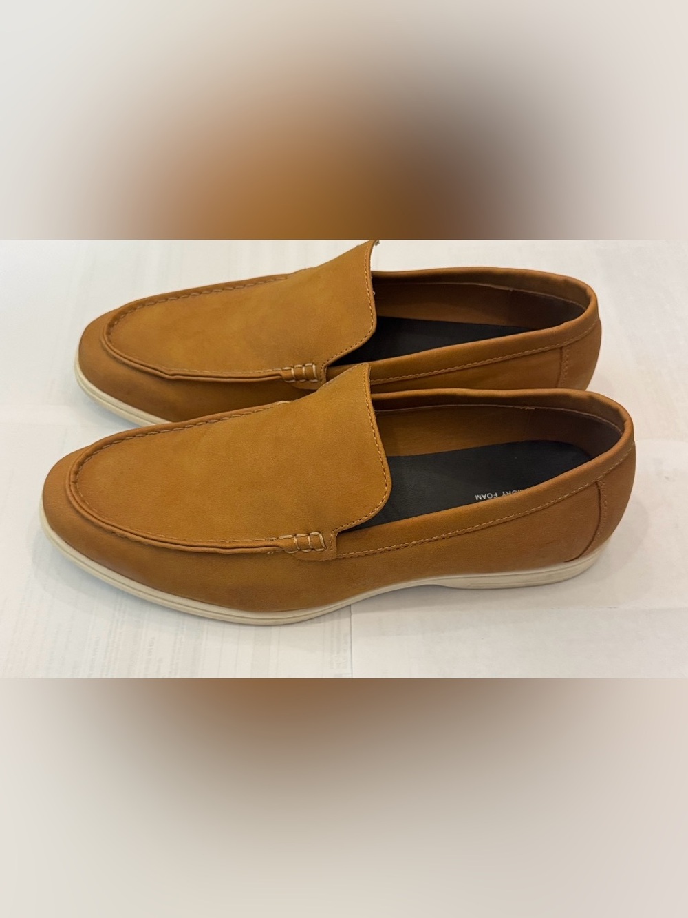 A|X Armani Exchange Brown Slip-On Loafers Like New